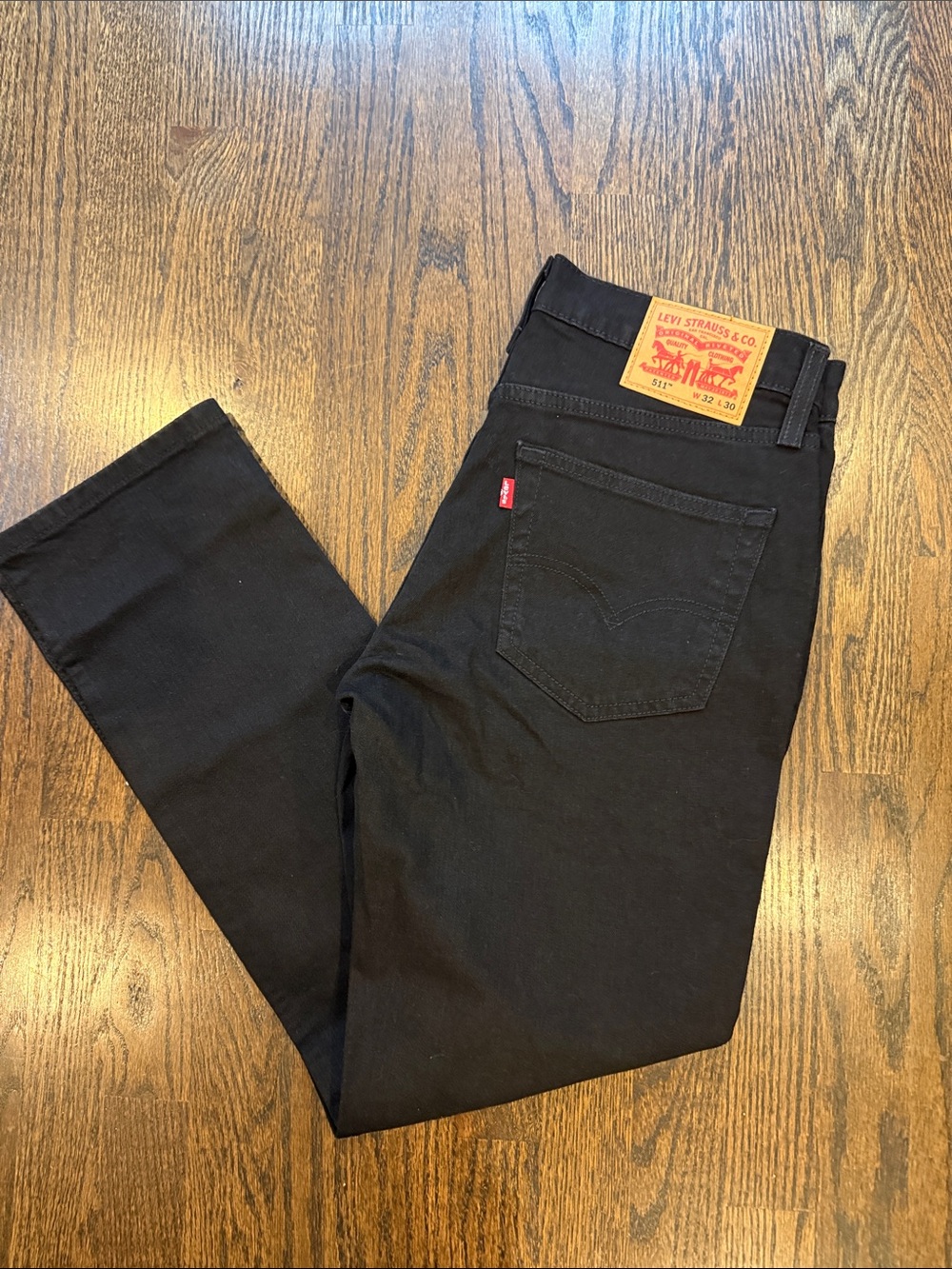 Levi's Black Skinny Men's Jeans with Red Tab